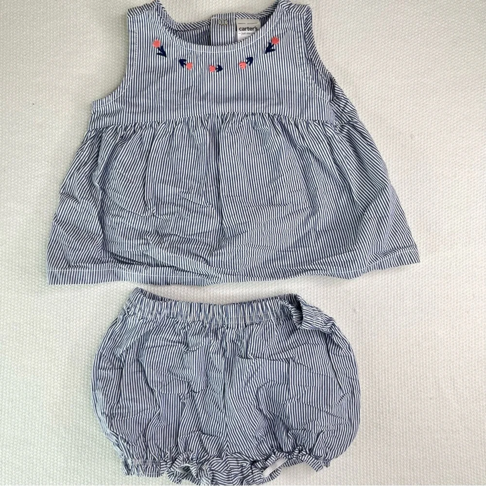 Baby Girl Lot 3M-12M 💖 Outfits Pajamas Summer Shorts Nike Floral Infant - Picture 4 of 13